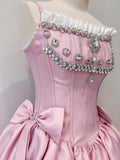 Modest Ball Gown Spaghetti Straps Satin Red Short Formal Homecoming Dress Middle School Short 20th Birthday Outfits Graduation Dress Cocktail Dresses HZ1121