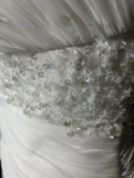 Retro Wedding Dress 1950s 1940s Mermaid One Shoulder Chiffon White Long Wedding Dresses Bridal Gowns Brides Gown HZ1121