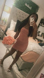 Pretty Sheath Spaghetti Straps Pink Short Mini Formal 8th Grade Homecoming Dresses Summer Middle School Hoco Dress Homecoming Outfits HZ1121