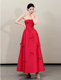 Modest A-Line Spaghetti Straps Birthday Dress Burgundy Long Satin Evening Gowns Special Formal Dresses Prom Dresses HZ1121