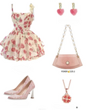 Sweet Spaghetti Strap A-Line Floral Chiffon Short Birthday Dresses Sleeveless Homecoming Dresses HZ1121