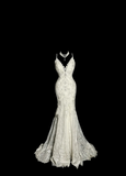 Vintage Bridal Dress Mermaid Spaghetti Straps Lace Long Wedding Dress Retro Wedding Dresses Modest Wedding Gowns HZ1121